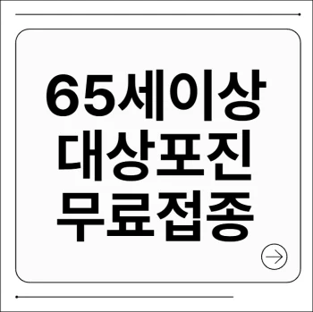 65세이상 대상포진 무료접종
