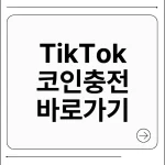 틱톡 코인 충전 방법